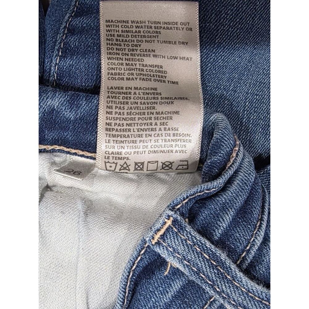 L’Agence Women’s Sada Mid Rise Cropped Jeans Distressed Size 26 A003428 - Picture 8 of 10